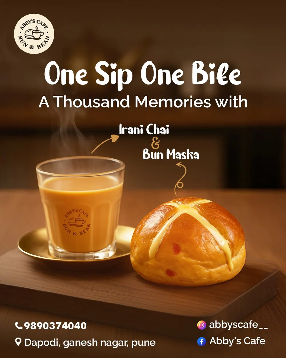 Café branding and social media creative